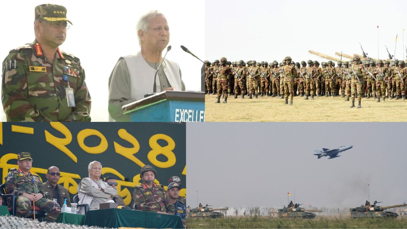 CA witnesses army maneuver exercise in Rajbari