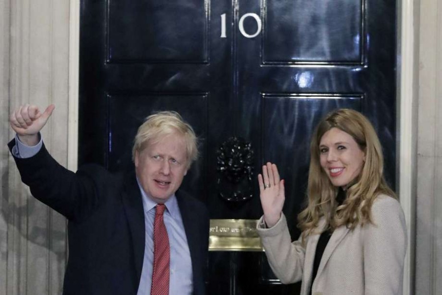 UK PM Johnson and partner announce birth of baby boy.