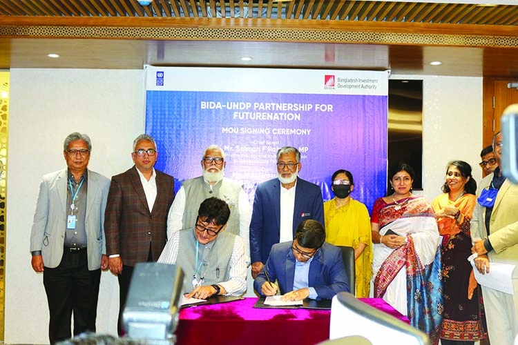 UNDP, BIDA sign MoU for 'Future Nation' programme