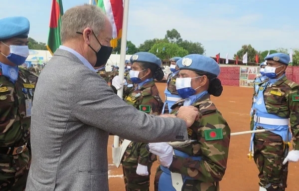 BD troops awarded UN medal for their service to South Sudan