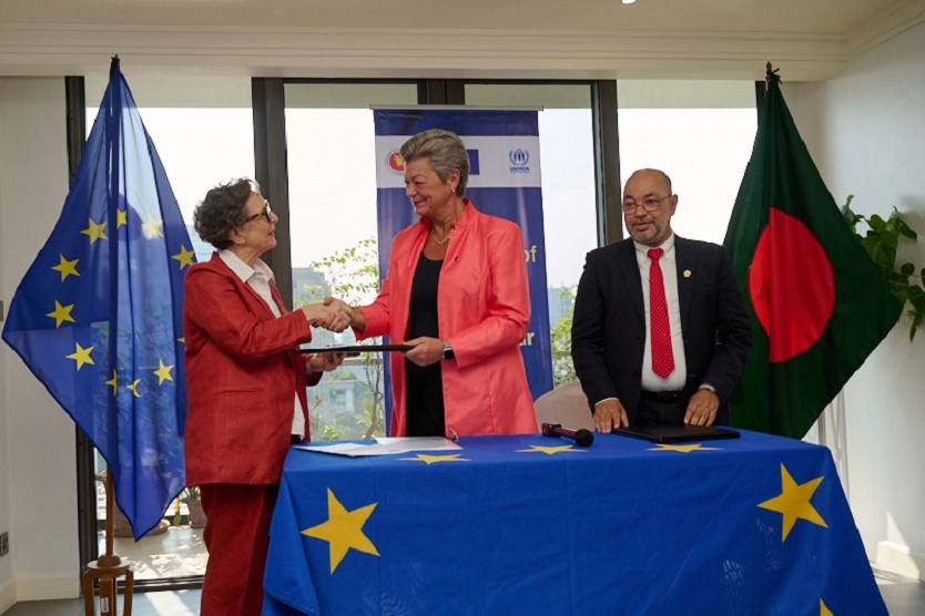 EU, UNHCR announce EUR 3 million deal for protection of Rohingyas on Bhasan Char