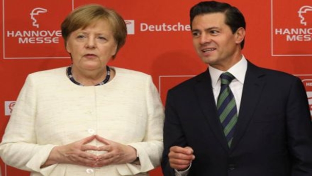 Merkel, Mexican president hail benefits of free trade