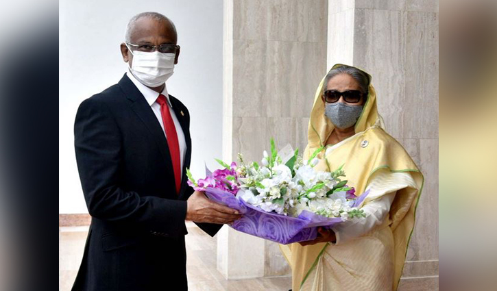 Solih applauds Sheikh Hasina’s ‘exemplary’ leadership