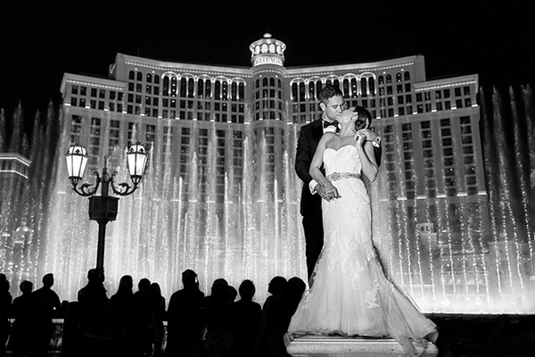 bellagio fountains wedding