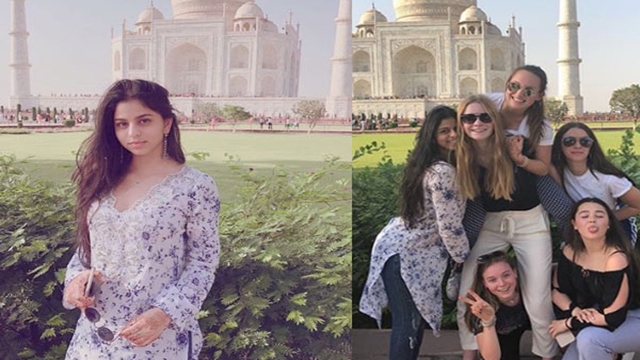 Suhana Khan and her friends visit Taj Mahal