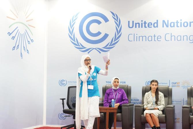 Bangladeshi youth lead the call for urgent climate action at COP27