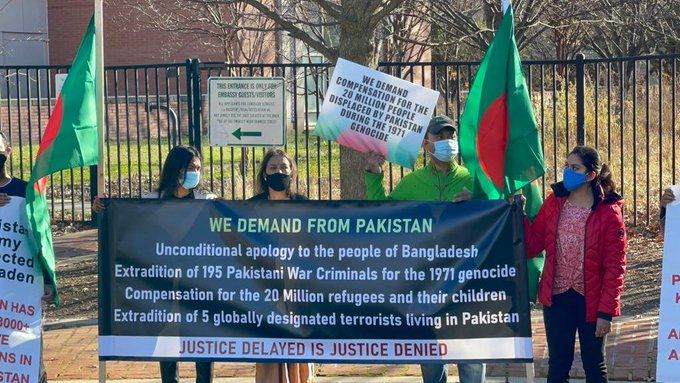 Demonstrators demand Pakistan's apology for 1971 Bangladesh genocide