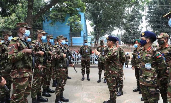 আইন-শৃঙ্খলা পরিস্থিতি নিয়ন্ত্রণে সেনাবাহিনীর গুরুত্বপূর্ণ কার্যক্রম