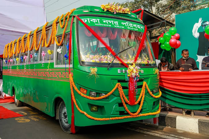 Nagar Paribahan buses launched on 2 new Dhaka routes