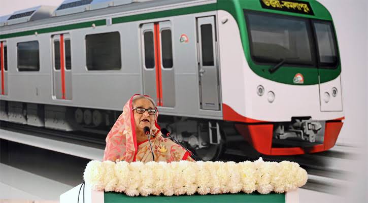 Metro rail another feather of Bangladesh's development crown: PM