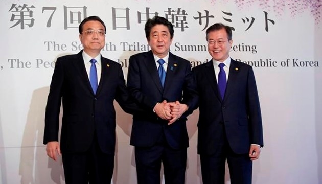 Leaders of Japan, China, SKorea agree to cooperate on NKorea