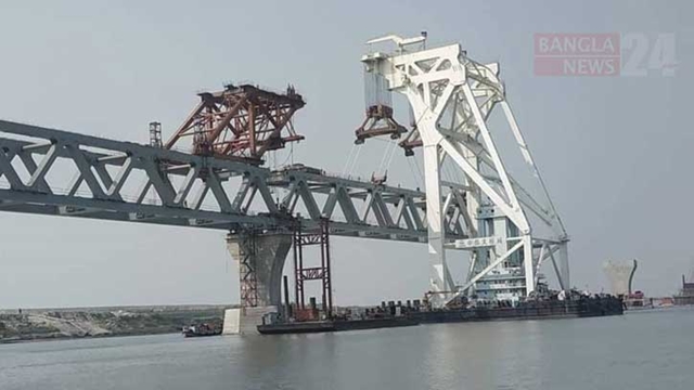 25th span of Padma Bridge installed